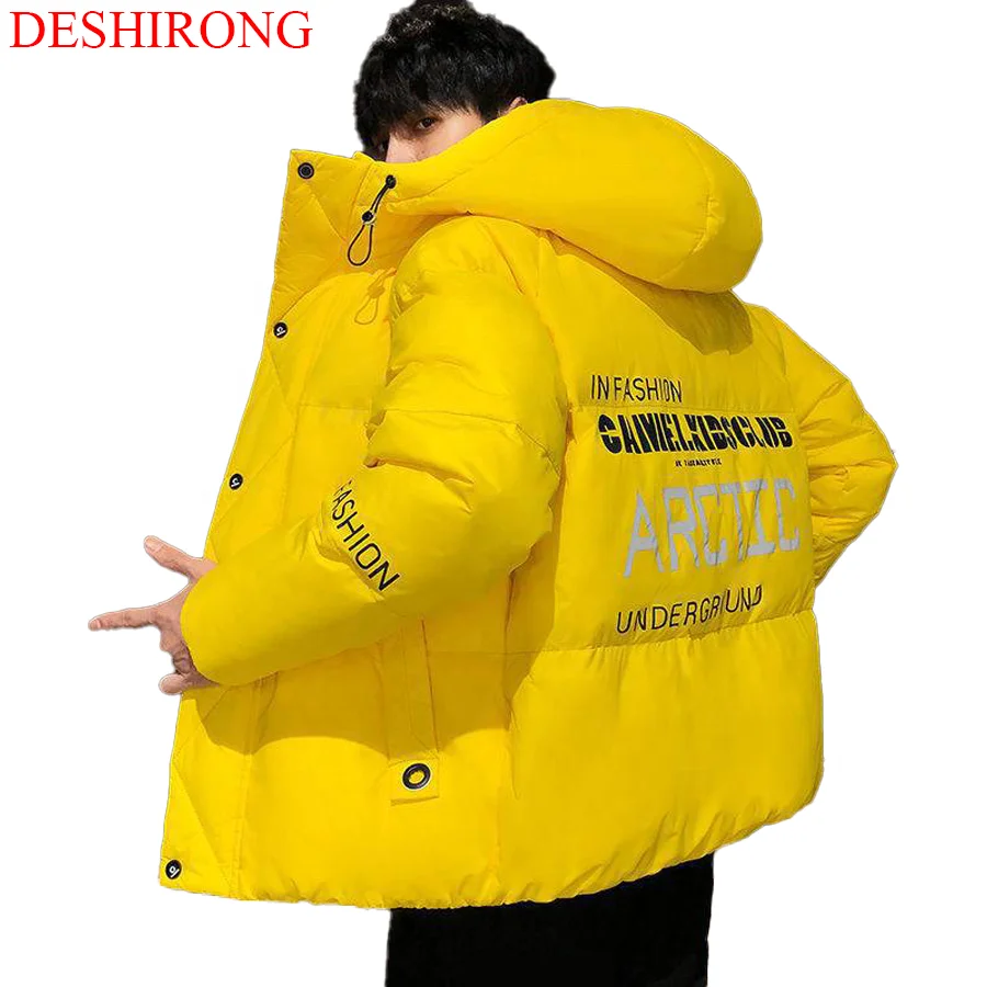 

Winter Thickening In Padded Jacket Men's New Down Jacket Korean Jacket Men Loose Bubble Coats Men Logo, 5 colors