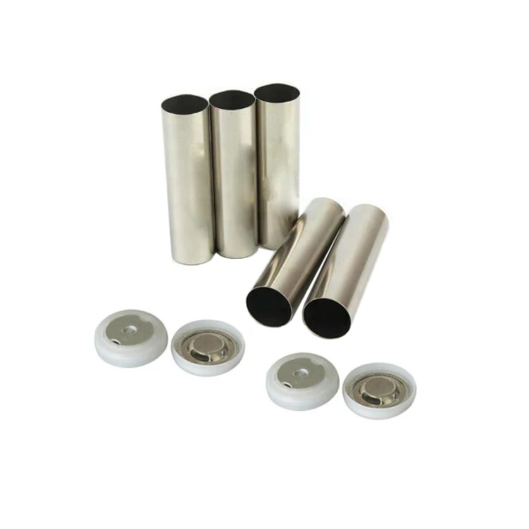 
304 Stainless Steel 18650 Cylindrical Battery Cases with Cap and Spacer 