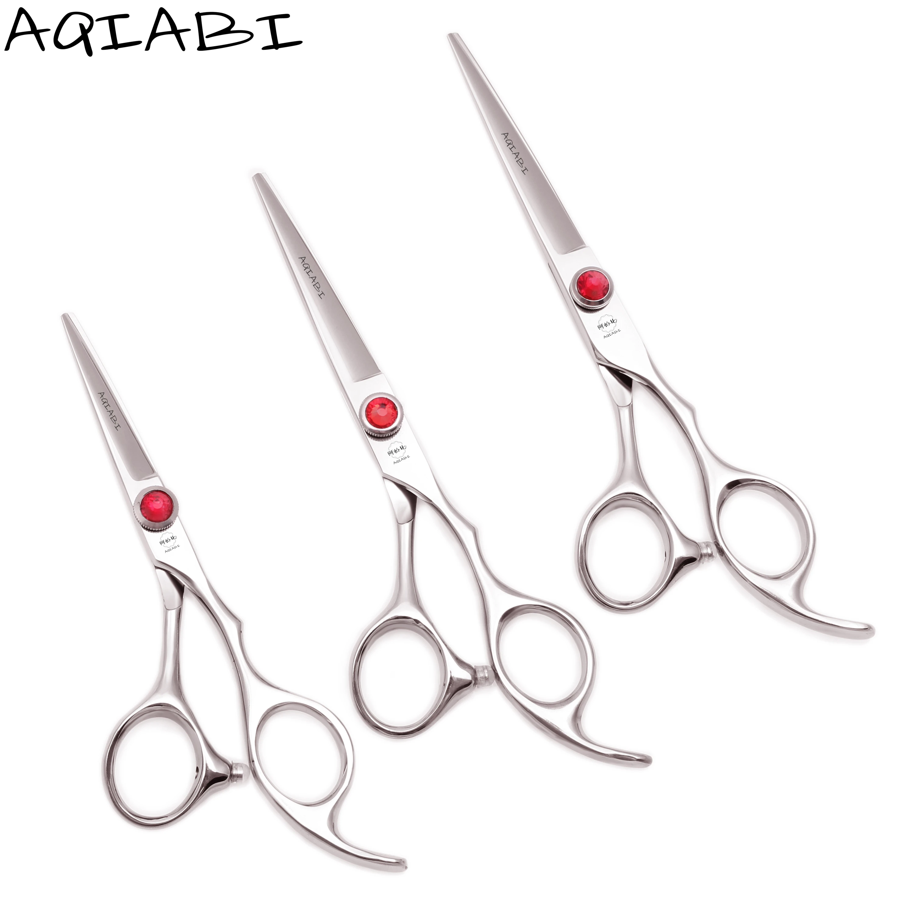 

Barber Scissors 5" 5.5" 6" JP 440C Hair Cutting Scissors Straight Shears Hairdressing Scissors A9013, Shiny