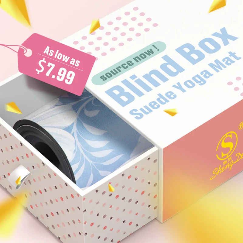 

Blind Box Black TPE Bottom Non Slip Custom Print Suede Yoga Mat