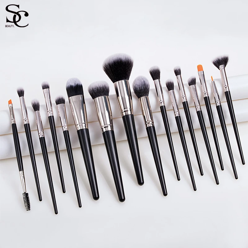 

personalized makeup brush set makeup brushes real technique full makeup brush set, Black and gold color