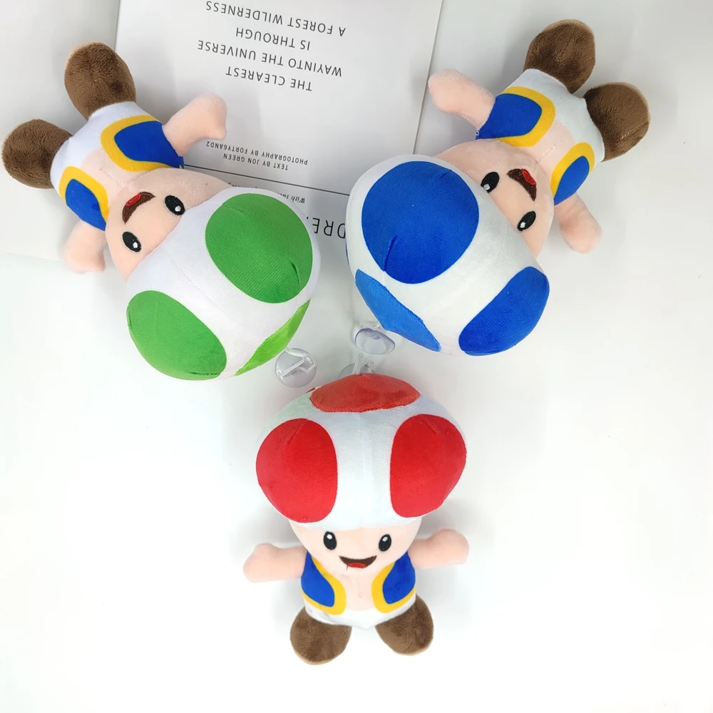 

Wholesale Super Mario Bros Stuffed Doll Mario Figures Toad Plush Toy Soft Lovely Mario Kart Mushroom Toy