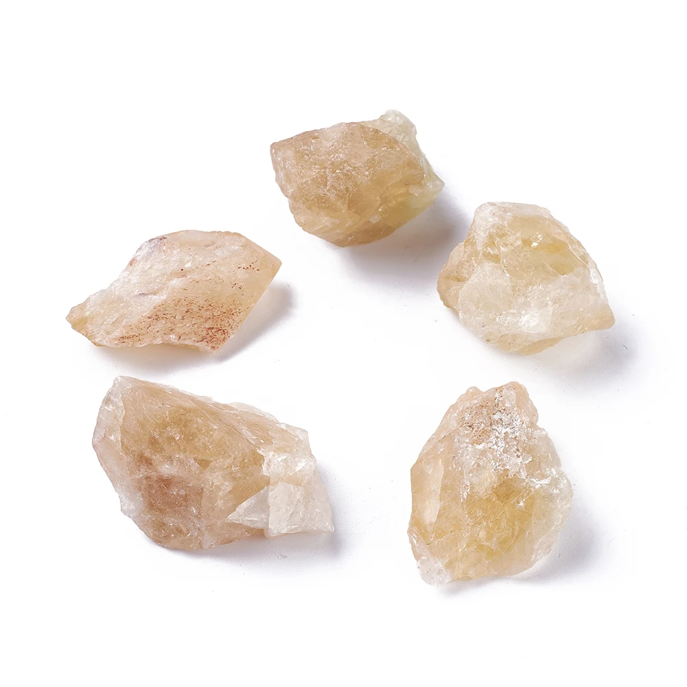 

PandaHall No Hole Beads Nuggets Rough Raw Natural Citrine Beads