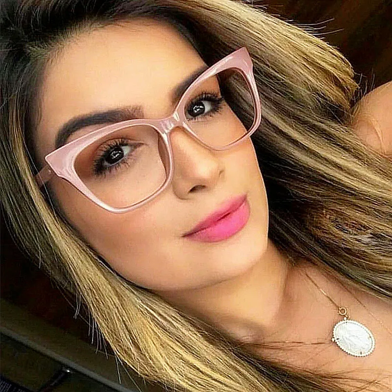 

Wholesale 2019 Fashion High Quality Vintage Spectacles Frame Woman Acetate Optical Eyeglasses Frames
