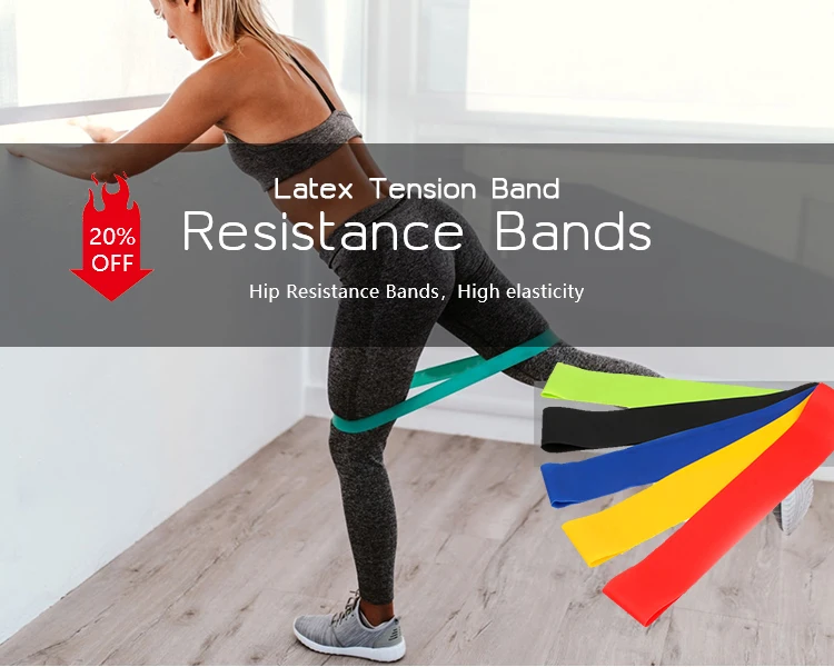 Profession Fitness Training Elastic Bands Natural Latex Exercise