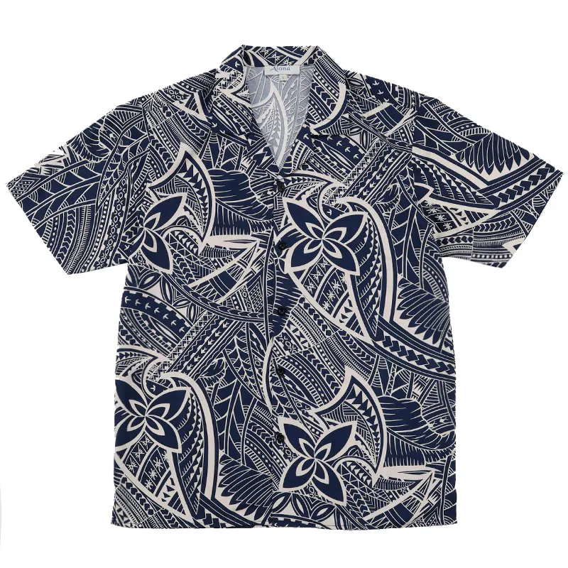

Custom with LOGO Summer Casual Collar Men Shirt, Summer Printing Hawaii Shirt
