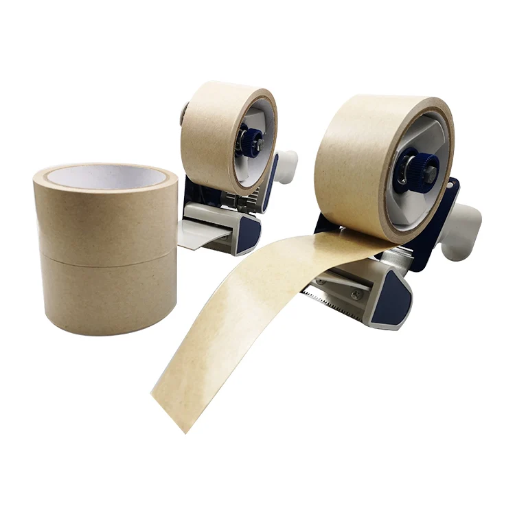 
High tensile kraft reinforced gummed tape paper self adhesive kraft tape paper kraft paper 