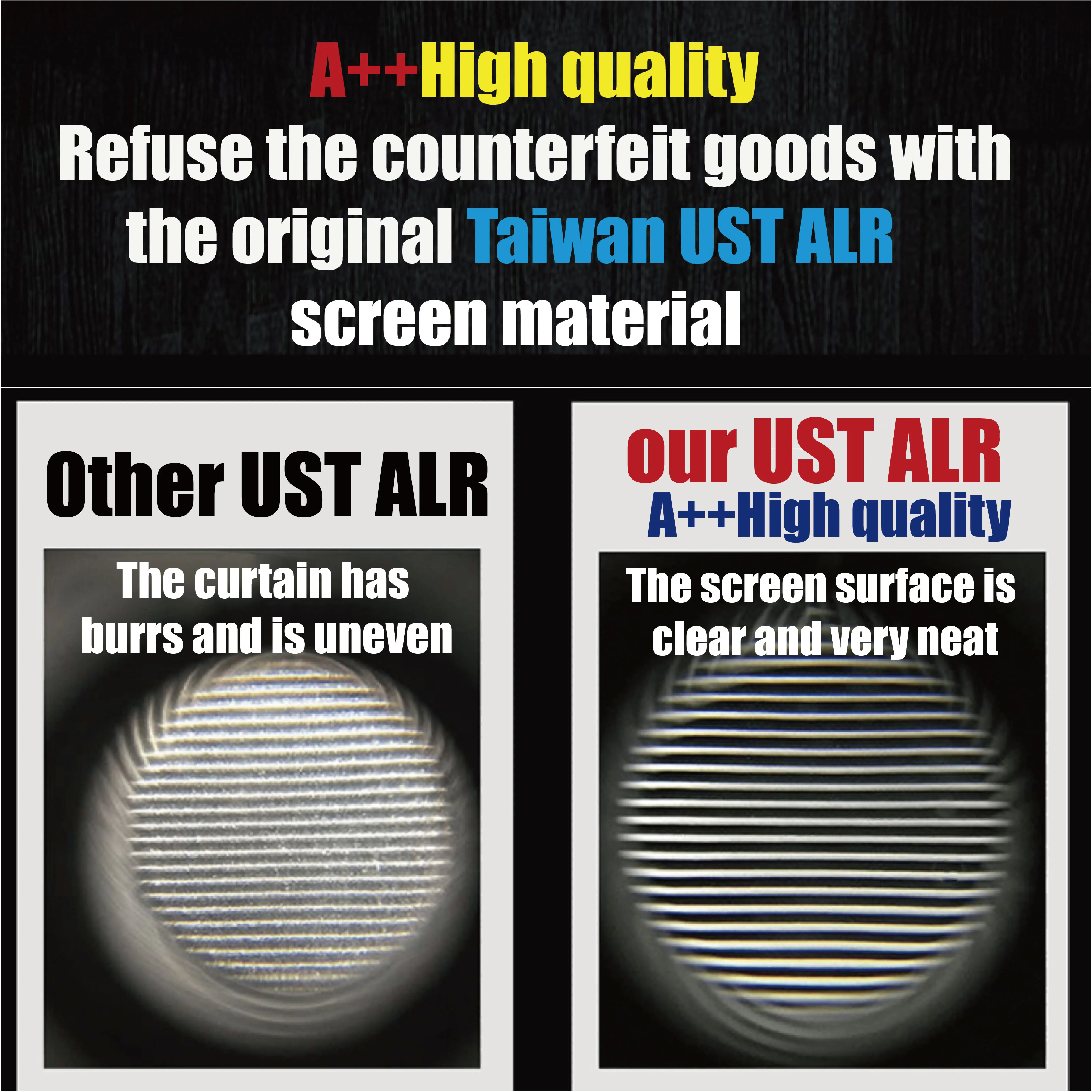 
VIVIDSTORM PRO Motorized 120 inch Drop Down screen UST Projector Ultra-Short Throw Ambient Light Rejecting 4K projector screen 