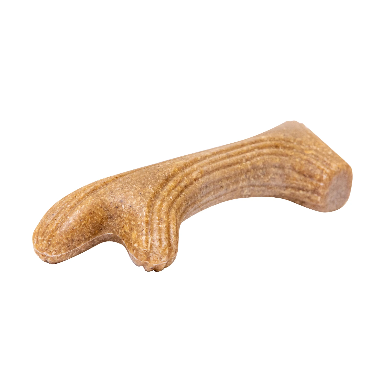 

GiGwi Durable Long Lasting Dog Chew Toys Dental Care and Teeth Cleaning Antler Shape, Burlywood