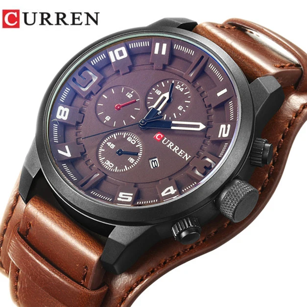 

CURREN 8225 Men Watches Man Clock 2018 Top Brand Luxury Army Military Steampunk Sports Male Quartz-Watch Men Hodinky