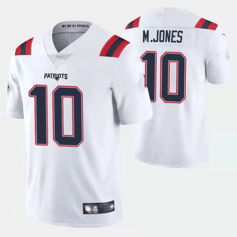 

Top Quality Stitched Patriot M.Jones #10 American Football jerseys Men's Women's Sports Wear Uniform Custom Name and Number