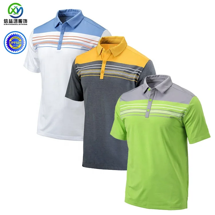 

Top quality mens 92% polyester 8% spandex blend dry fit moisture wicking performance polo shirts golf men
