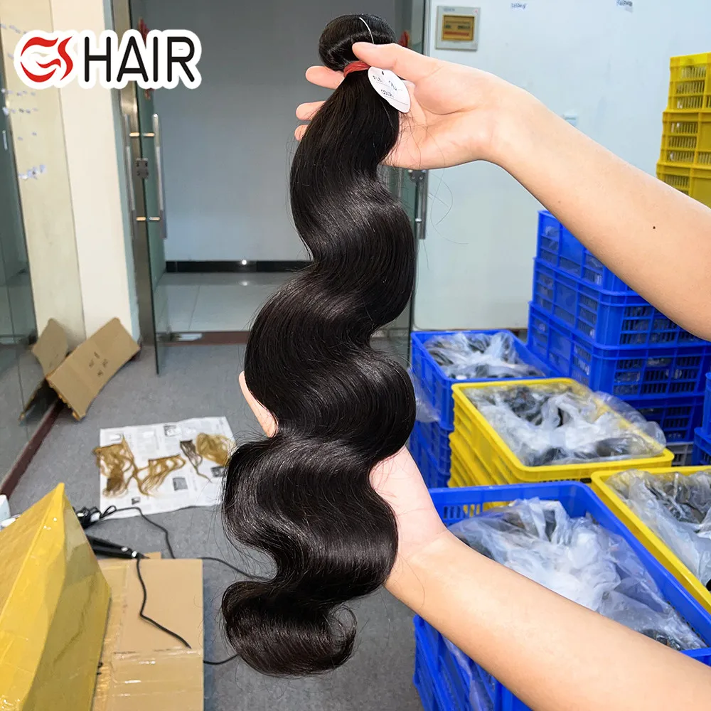 

100% Natural Cuticle Aligned Body Hair bundle, Brazilian Human Hair Wave Bundles Original Wholesale Raw Virgin Hair Vendors, Natural colors