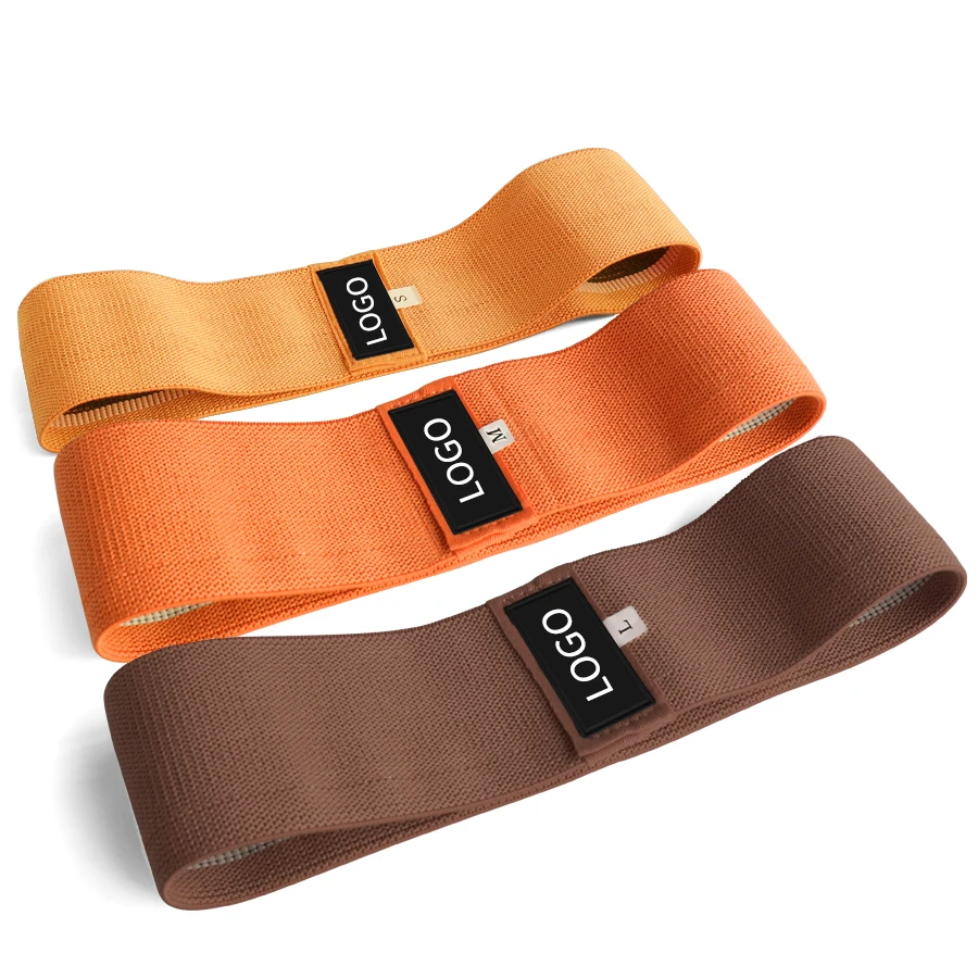 

Exercise body building training home yoga gym elastic band fabric latex 3 level resistance hip band