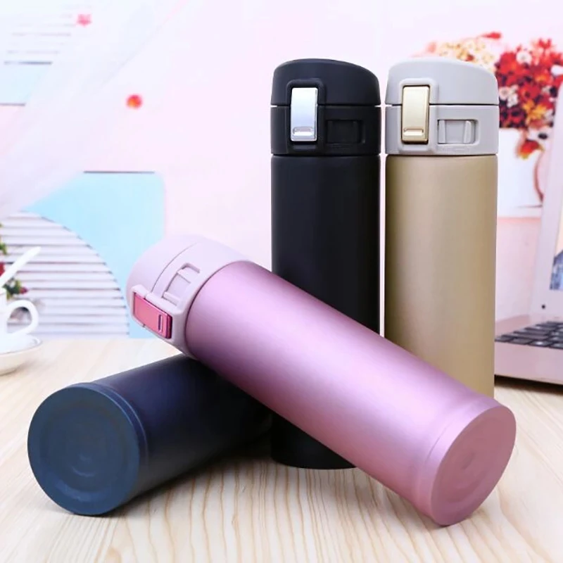 

500ML Customized Coffee Thermos Double Wall Stainless Steel Vacuum Flasks, Black/blue/purple/gold