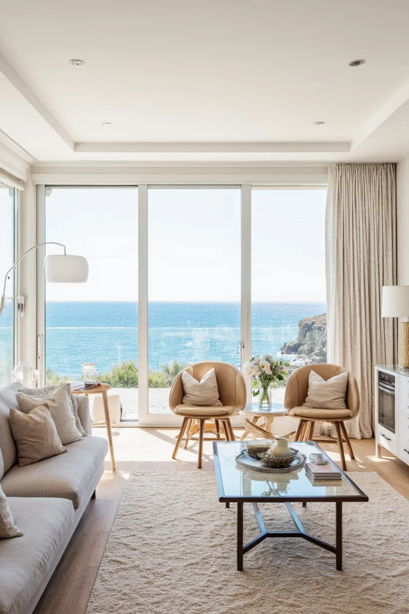 Coastal decor with storage solutions