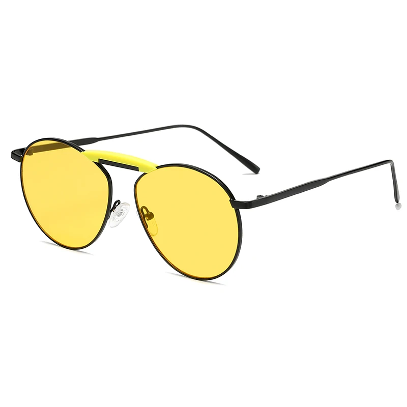 

2021 fashion round multi-color ladies personalized decorative street sunglasses