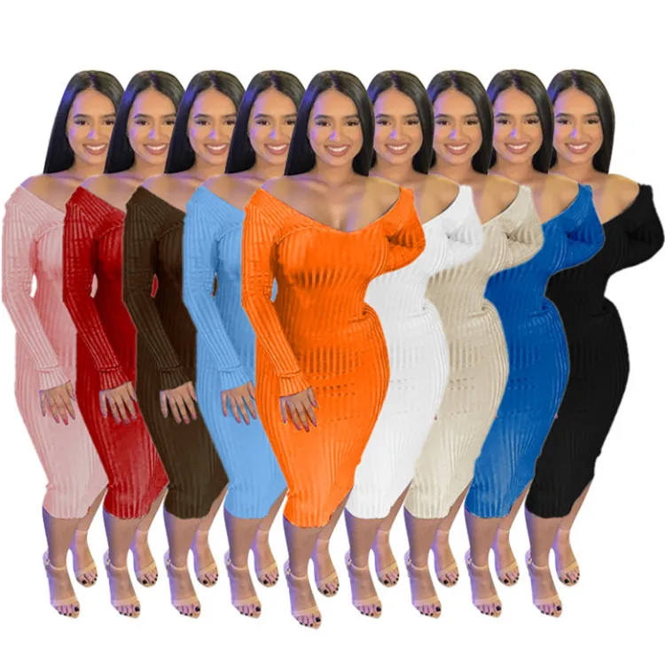 

2021Summer Wholesale Women Dresses Summer Elegant Short Sleeve Bowknot Solid Color Ladies Casual Dress