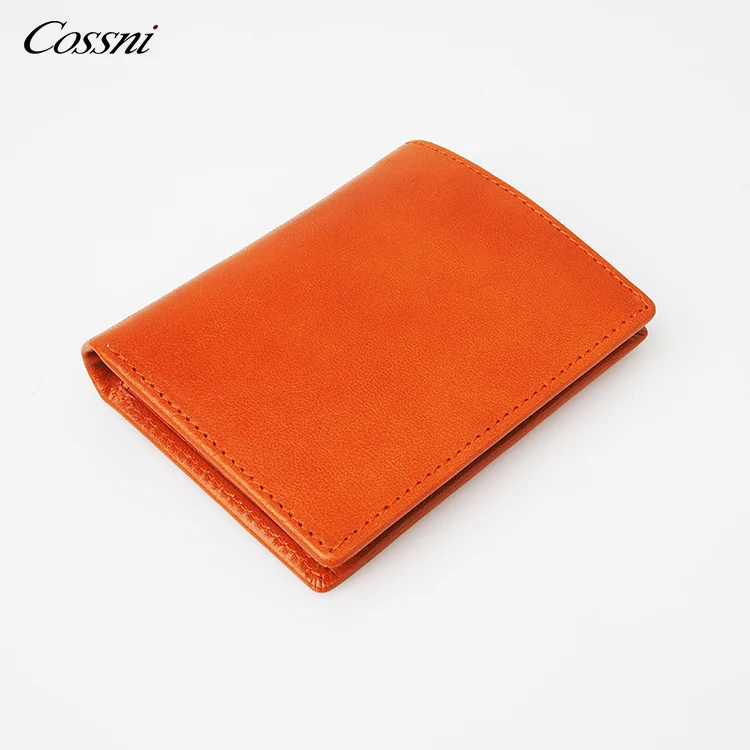 

men genuine leather wallet custom italy leather wallet smart money clip vegetable tanned leather mens wallet, Black,coffee,orange