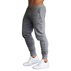 In Stock Mens Running Sports Trousers Custom Logo Gym Jogger Pants Slimming Sweat Pants