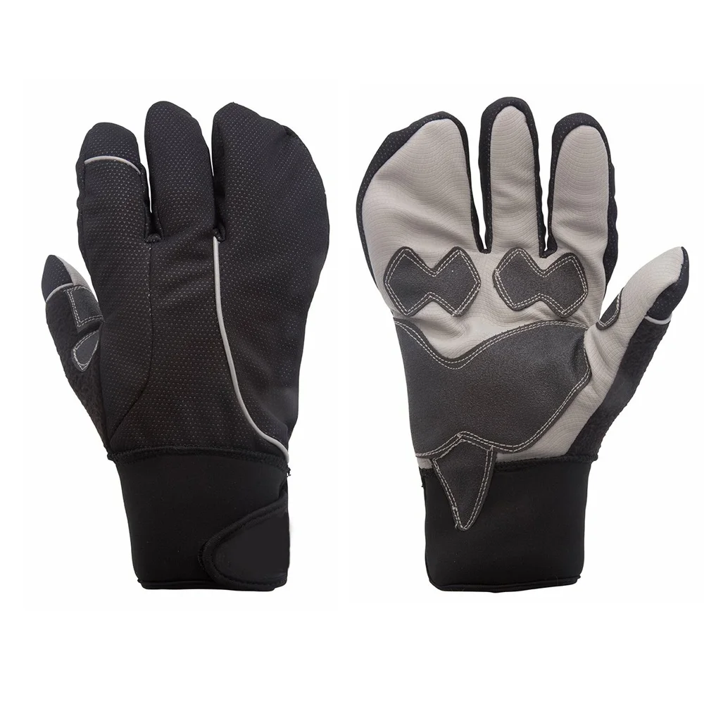 

Windproof winter cycling gloves cold weather Full fleece inner gloves, Custom