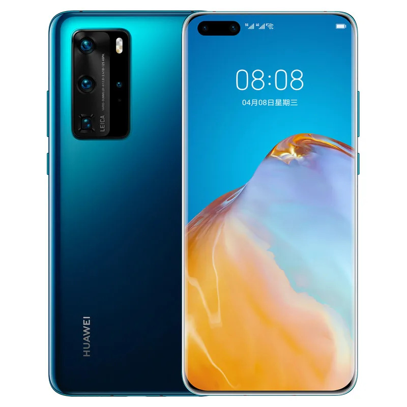 

Original Huawei P40 Pro 5G mobilephone 8GB 128GB smart cellphone Kirin 990 5G SoC chip octa core 4200mAh AI Camera smart phone