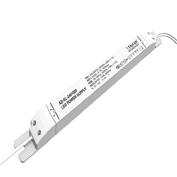 Slim DC 100W 24V 5A SMPS LED Strip Light Driver Power Supply