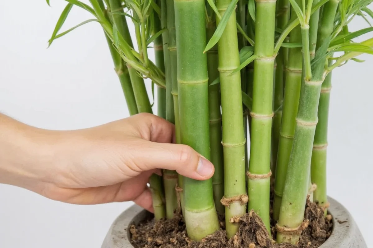 how to repot a lucky bamboo plant