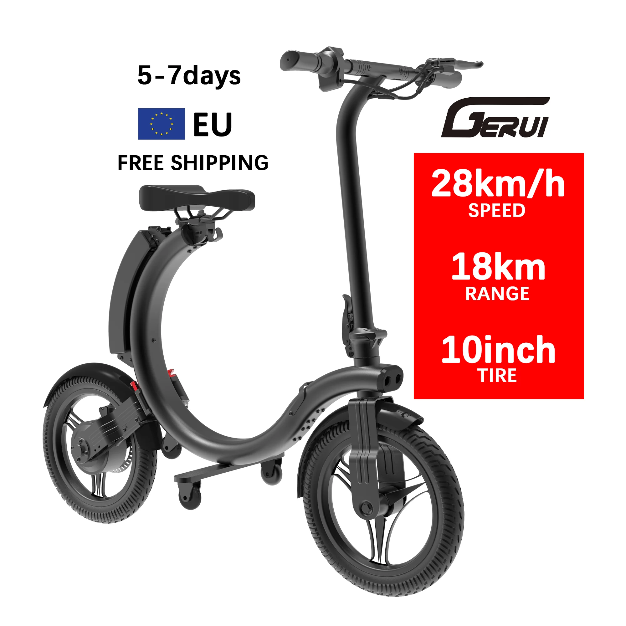 

Free shipping fast delivery USA warehouse removable lithium batter electric bike full folding bike 14inch 250W 36V 5.2Ah E-bike
