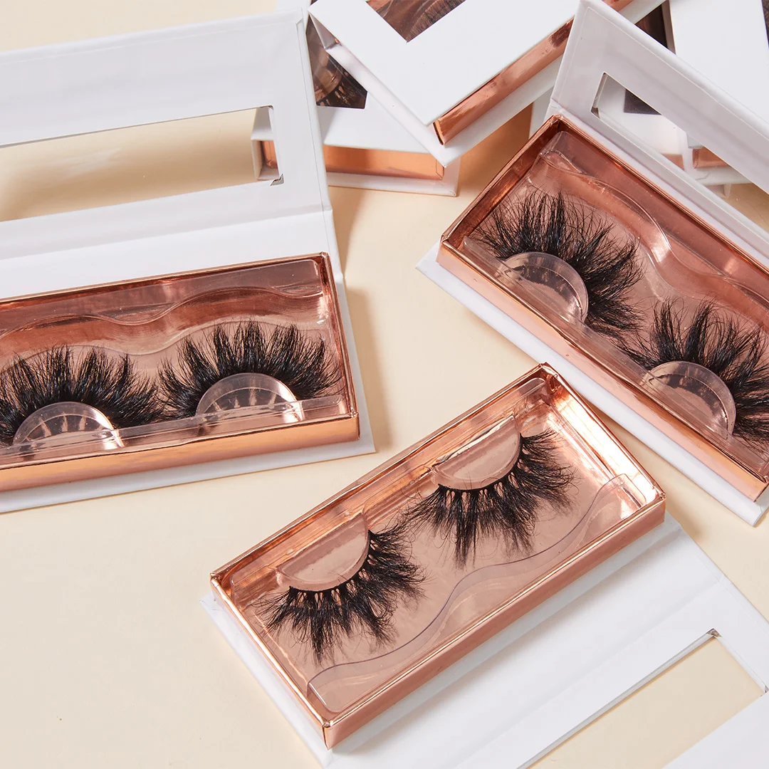 

personalized fashion trend eyelashes natural mink lashes 25mm wholesale vendor
