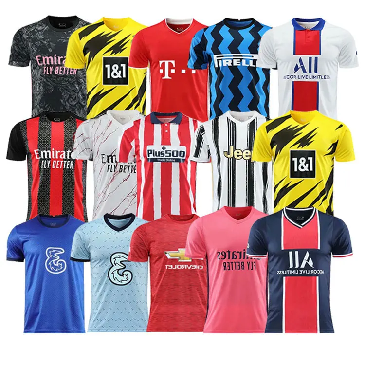 

Thailand Cheap Soccer Wear Jersey 2021 Season Club Uniform Football Shirt Set Soccer Jersey, Customized colors