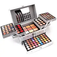 

Ready To Ship Popular India 133 colors Professional Miss Rose Aluminum box Makeup Palette Set