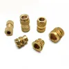 Various Shapes Brass Inserts Nuts Flush Fasteners Brass Eye Bolt Fasteners