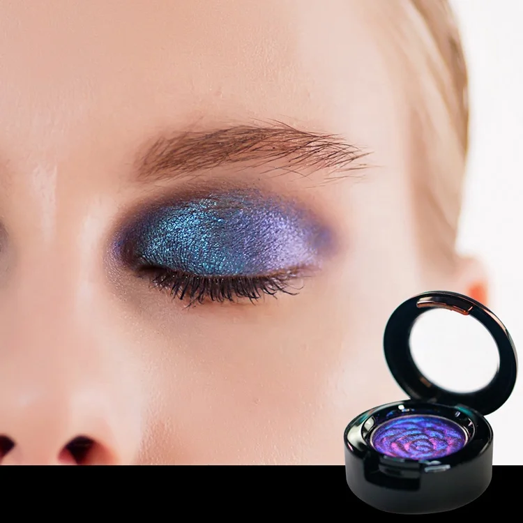 

Private Label Color Changing Chameleon Eye Shadow Makeup Duochrome Cameleon Single Glitter Eyeshadow, 6 colors