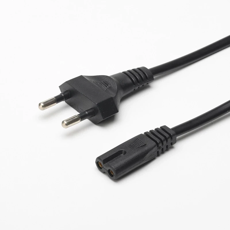 

PUJIMAX high quality 1m EU/UK/US AC cable power charging cord for computer TV printers camera radio, Balck