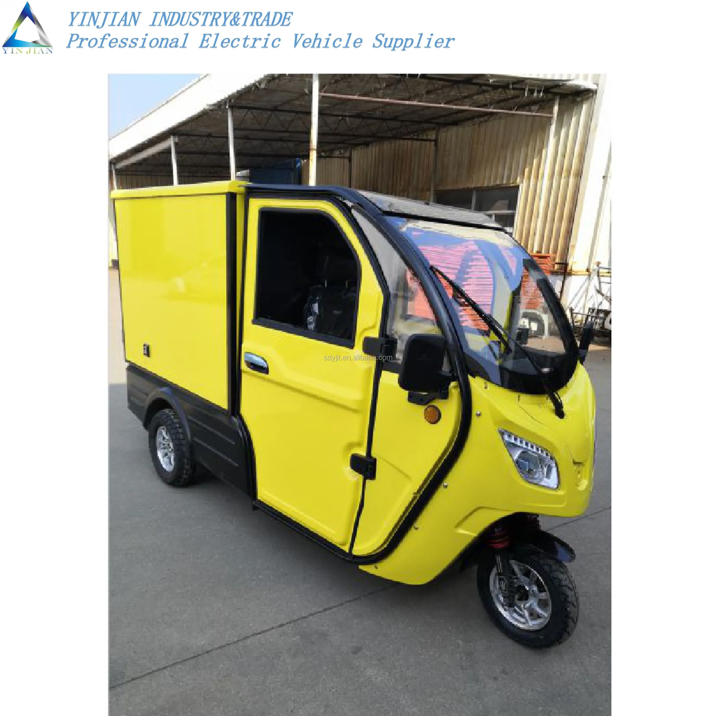 Electric Tricycle Enclosed Tricycle Truck Electric Trike 3 Wheel Cargo