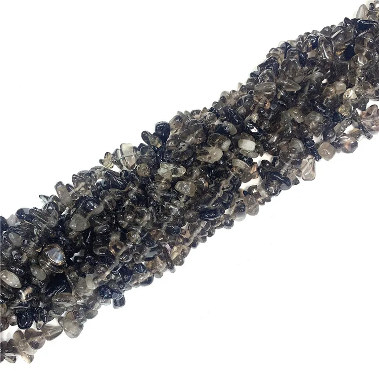 

Wholesale Natural Smoky Quartz Tumbled Chips Irregular Shape Smoky Quartz Loose Gemstone, 100% natural color