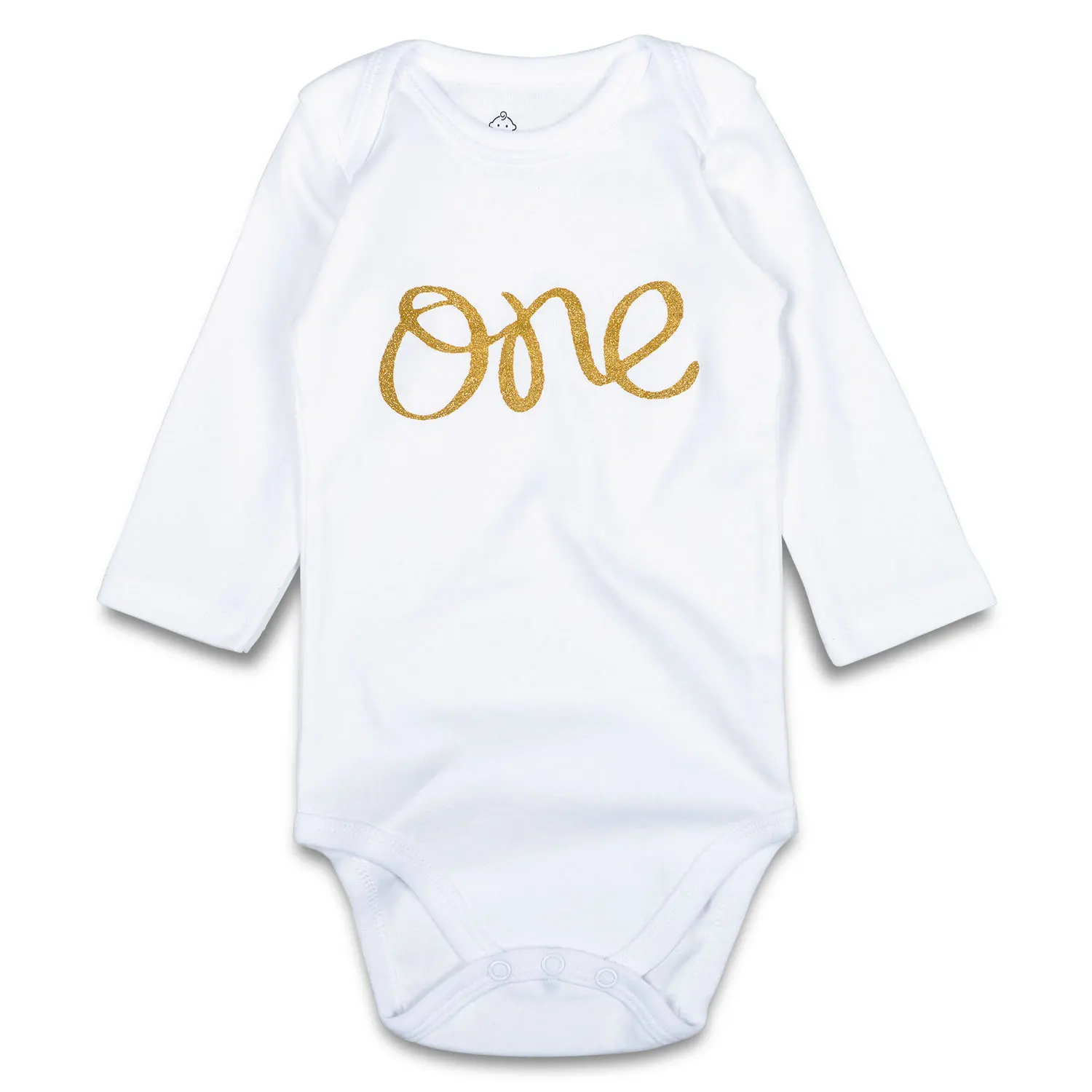 

Wholesale Printing ONE short sleeves organic Cotton Newborn Baby Boys girls Rompers Bodysuit Clothing, White