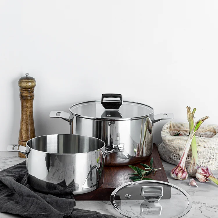 

Good price cookware stainless steel cooking pot mirror polish casserole dish soup stock pot