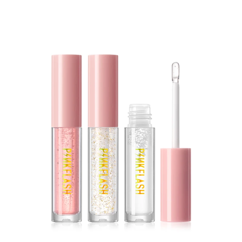 

PINKFLASH Glossy Makeup Plumping Lipgloss Private Label Long Lasting OME Cosmetic Lip Plumper Gloss