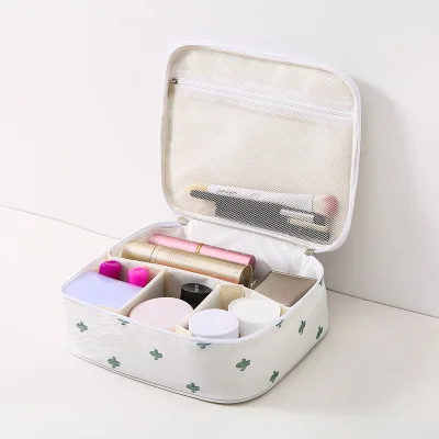 

hot sale canvas custom cosmetic bag for women travel, Natural