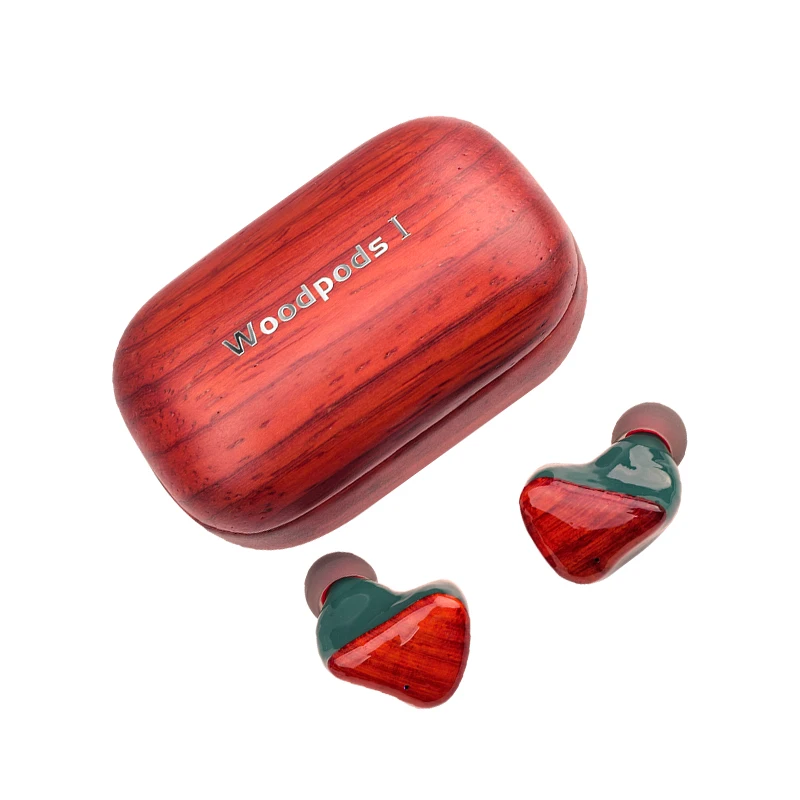 

bluetooth earphones wireless earbuds tws price stereo music sport handsfree with speaker phone wooden eco friendly 5.0, Cherry , walnut wood, bamboo,ebony,red sandalwood,safflower pear wood