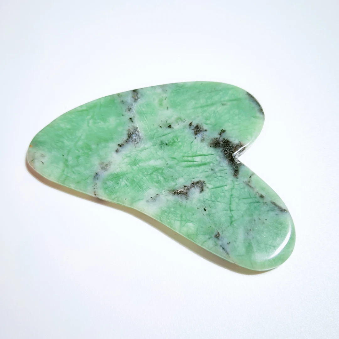 

Natural Xiuyan Jade Stone Guasha Board Scraping Facial Massage Beauty Tools Jade Roller Gua Sha