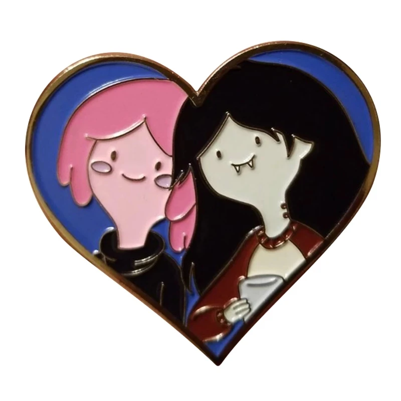 

2021 Wholesale Princess and Marceline enamel pin Steven Universe fans cute addition brooch, Colors