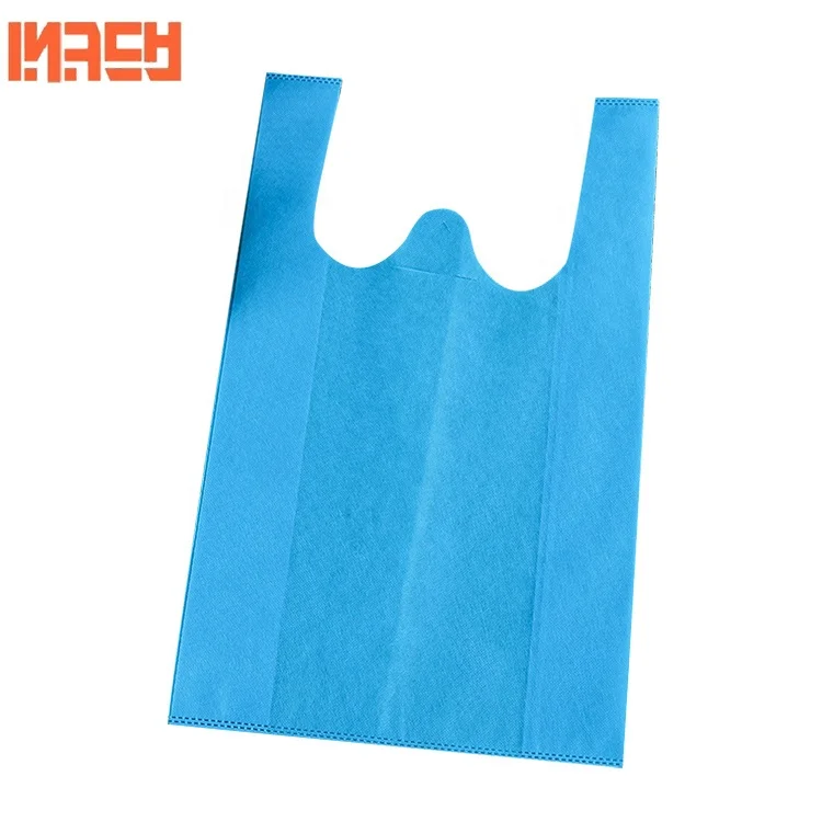 

PP non woven t shirt handle shopping bag vest handle bag, Customized color