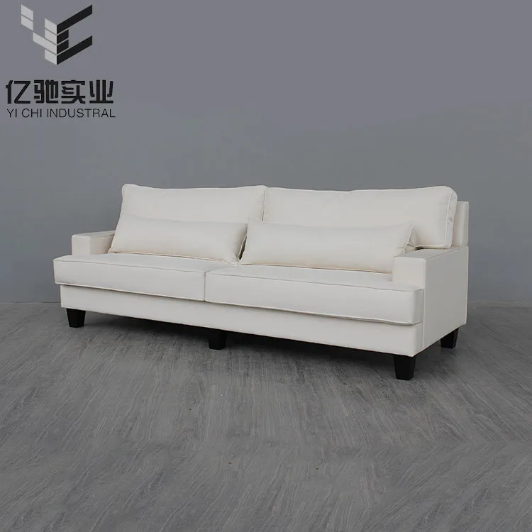 
Shanghai YiChi European style white premium fabric sofa 