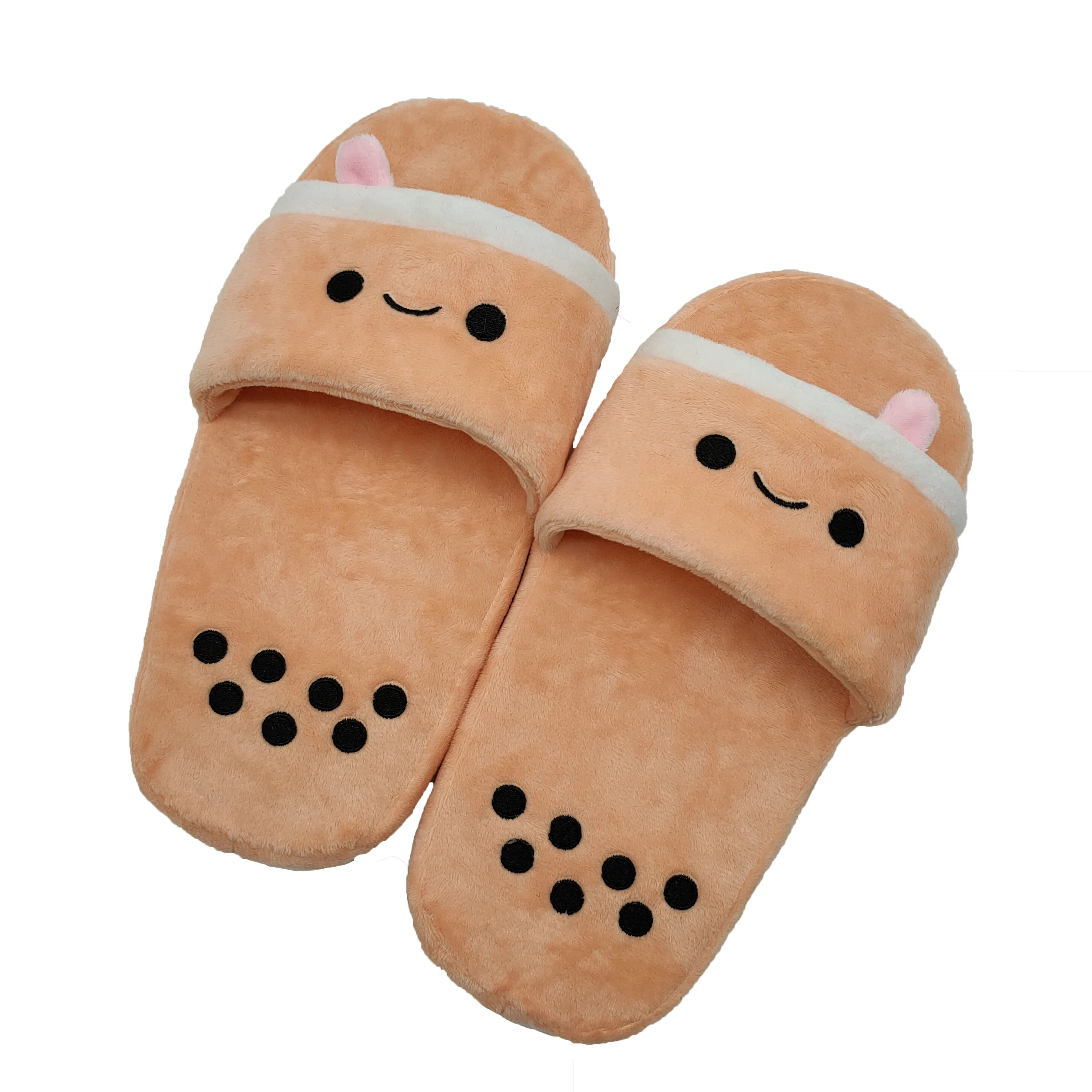 

1 pcs cute boba slippers plush for women slippers, Customized color
