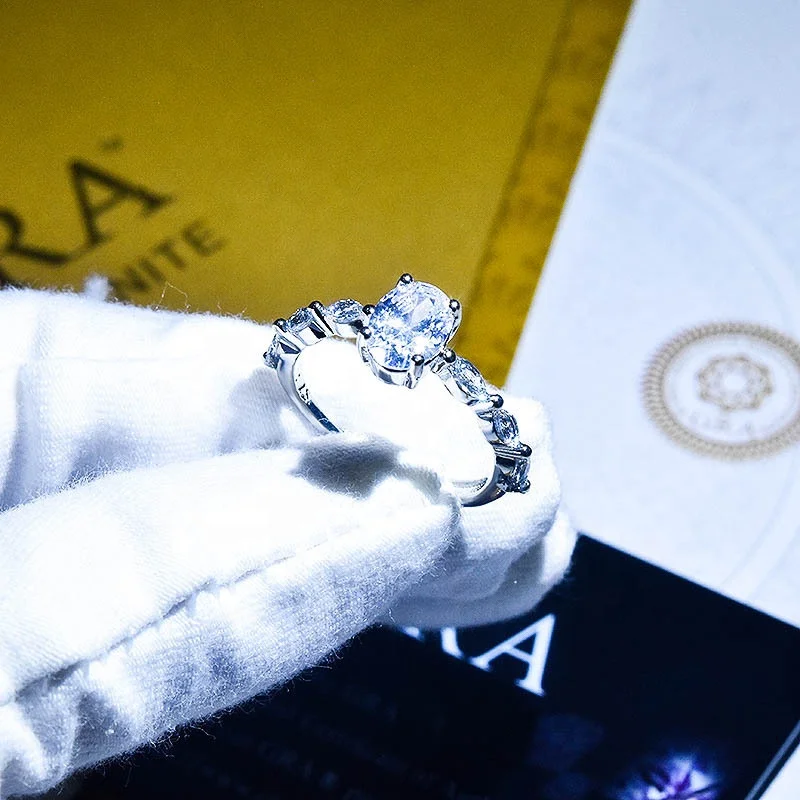 

Women's Fashion High-end Zircon Ring Engagement Wedding Gift Jewelry Ring Wholesale, Picture shows