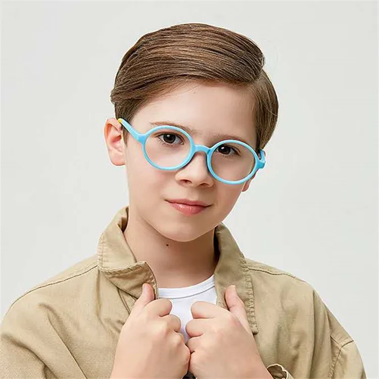 

Newest TR90 Blocking Blue Light Glasses Custom Fashion Design Eyeglasses TR90 Optical Glasses For Kids 2021, 7colors