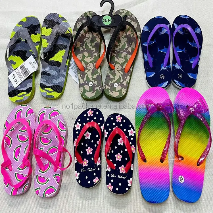 

0.38 Dollar Model YH-FLX004 Slipper Size 24-35 Mix Prints For Kids Boys And Girls children's sandals, Mix color